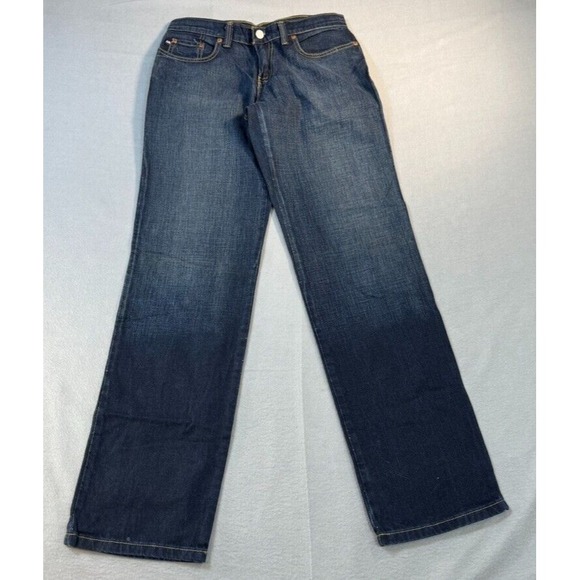 Ralph Lauren Polo Jeans Size 2 Saterday‎ Jean Womens Dark Blue Denim (30x30) - Picture 1 of 16